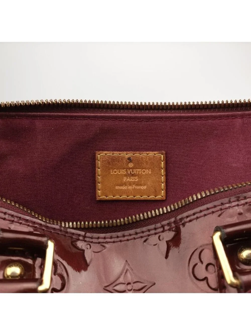 Louis Vuitton Alma PM Amarante Vernis Handbag